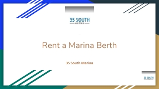 Rent a Marina Berth