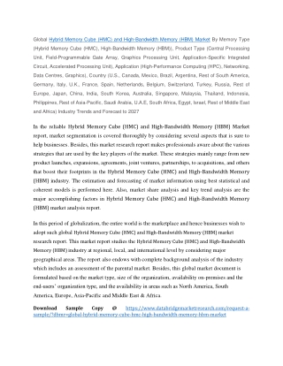 Hybrid Memory Cube (HMC) and High-Bandwidth Memory (HBM) Market