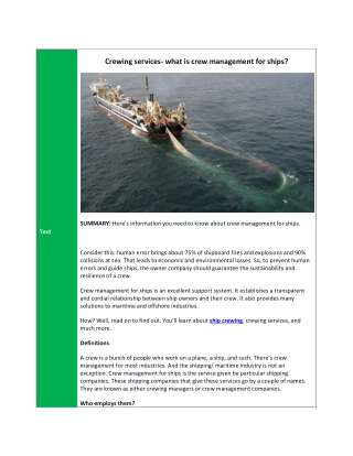 Crewing services- what is crew management for ships-converted