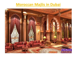 Moroccan Majlis in Dubai