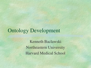 Ontology Development