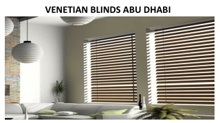 VENETIAN BLINDS ABU DHABI