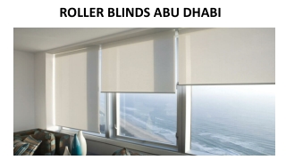 ROLLER BLINDS ABU DHABI