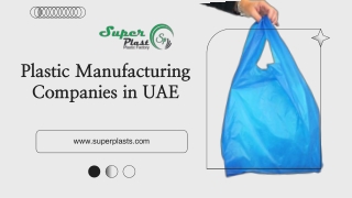 Plastic Manufacturing Companies in UAE