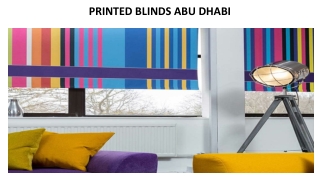 PRINTED BLINDS ABU DHABI