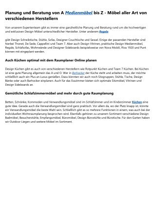 Medienmöbel bei Design-Kiste.de