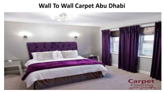 Wall to wall carpet abu dhabi