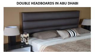 DOUBLE HEADBOARDS IN ABU DHABI