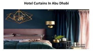 Hotel Curtains In Abu Dhabi