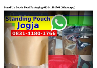 Stand Up Pouch Food Packaging 08ЗI_ㄐI80_Iᜪ66{WhatsApp}