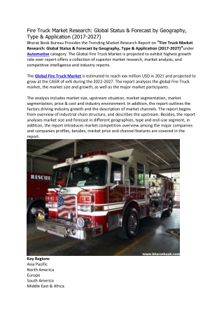 Fire Truck Market Research