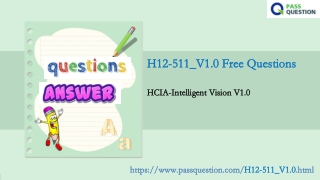 H12-511_V1.0 HCIA-Intelligent Vision V1.0 Real Questions