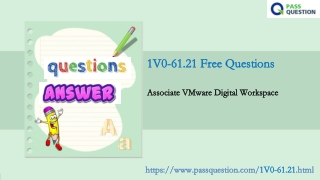 VCTA-DW 2021 1V0-61.21 Practice Test Questions