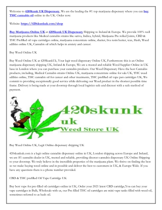 420Skunk UK Dispensary