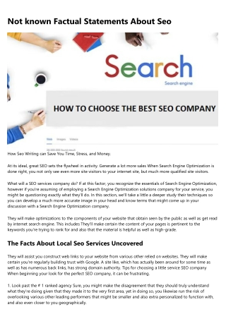 More About Seo Consultant