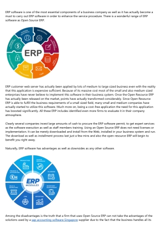 Advantage and Disadvantage of Open Source ERP Technologies