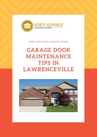 Gareg Door Maintenance Tips