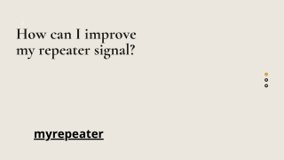 How can I improve my repeater signal