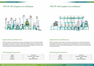 40T/D Rice Mill Plant