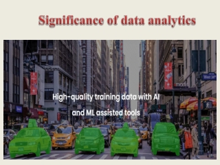 Significance of data analytics