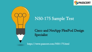 Cisco and NetApp FlexPod Design Specialist NS0-175 Dumps