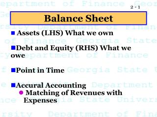 Balance Sheet