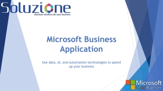 Soluzione's - Microsoft Business Applications for small & Medium size businesses