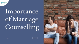 Importance of Marriage Counselling