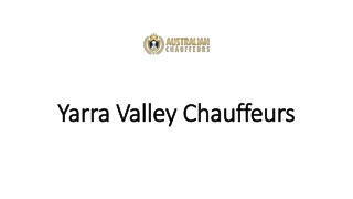 Yarra Valley Chauffeurs