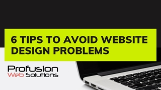 6 Tips to Avoid Website Design Problems