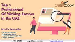Top 3 Professional CV Writing Service in the UAE