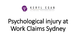 Psychological injury at Work Claims Sydney