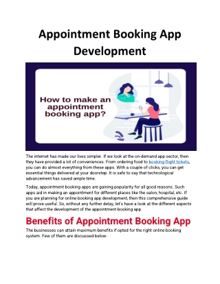 Appointment Booking App Development