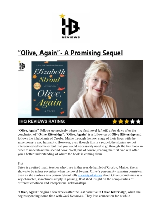“Olive, Again”- A Promising Sequel