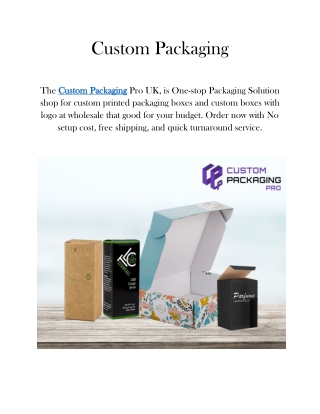 Custom Packaging