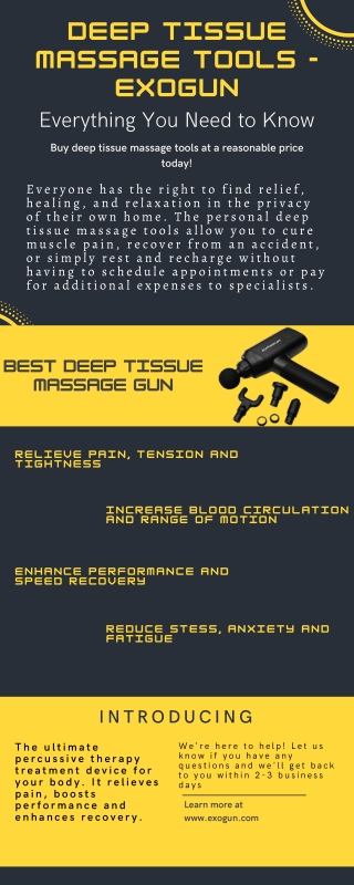 Deep Tissue Massage Tools - Exogun