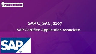 100% Free  SAP  C_SAC_2107 Exam with Sample Questions | Verified By Experts