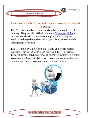 How is a Reliable IT Support Service Provider Beneficial?