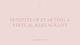 STARTING A VIRTUAL RESTAURANT PPT