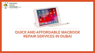 Quick and Affordable MacBook Repair Services in Dubai