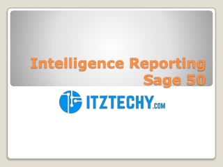 Intelligence Reporting Sage 50