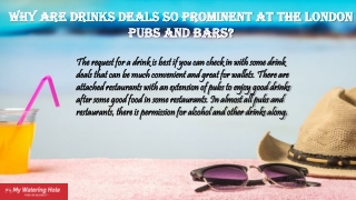 Drinks deals in London