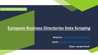 European Business Directories Data Scraping