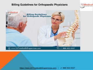 Billing Guidelines for Orthopaedic Physicians