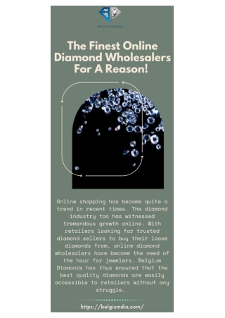 The Finest Online Diamond Wholesalers For A Reason!