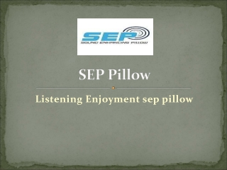 Listening Enjoyment sep pillow