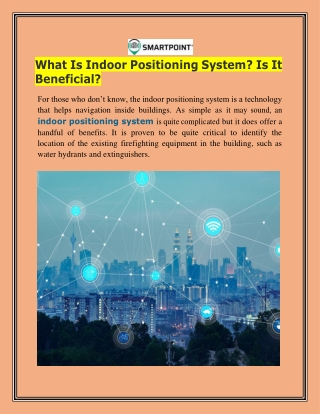 Indoor Positioning System Services Provider in USA.docx