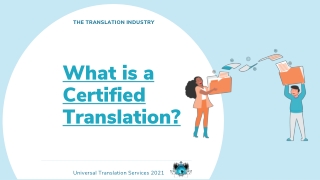 What is a Certified Translation