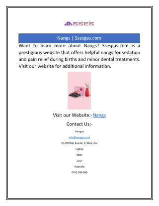 Nangs | Ssesgas.com