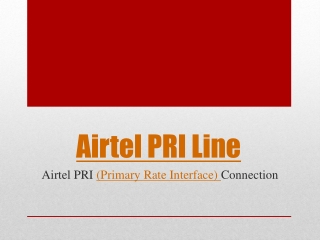 Airtel PRI Line | Price/Cost Tariff Plan | Call: 9035020041